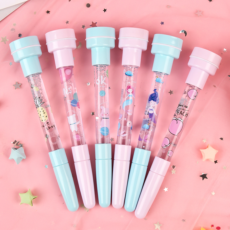 Bubble pen multifunctional stamp pen princess ballpoint pen cute girl oil pen creative Korean student stationery supplies