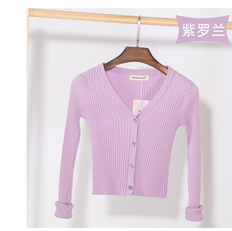 Áo len nữ mùa xuân 2018 có điều hòa mùa xuân mới mùa hè mỏng phần cardigan mùa xuân và áo len ngắn mùa thu thời trang nữ 2021