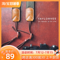Taylorves Camera Braces Decompression Micro Single Genuine Leather Sling Applicable Canon Clap Stand Sony Retro Shoulder Strap