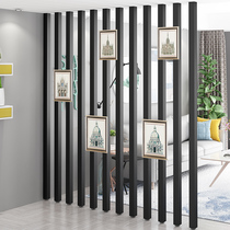 Solid wood partition strip Nordic living room entrance dining room living room home office screen strip simple non-perforated decorative column