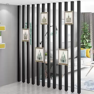 Solid wood partition strip Nordic living room entrance Dining room living room home office screen strip Simple punch-free decorative column