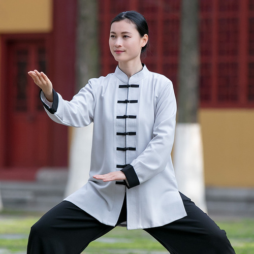 Tai chi clothing chinese kung fu uniforms Strive for Fenghua Tang clothing button tai chi clothing women Chinese style cotton hemp cloth training clothes men autumn and winter fashion Chinese style leisure