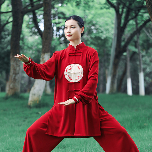 Tai chi clothing chinese kung fu uniforms New style of Tai Chi Clothingquan women spring elastic clothing