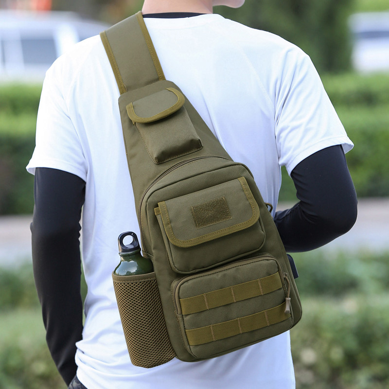 New Chest Bag Men's Large Capacity Camouflated Outdoor Teens Oxford Cloth Single Shoulder Diagonal Satchel Waterproof Luja Backpack-Taobao