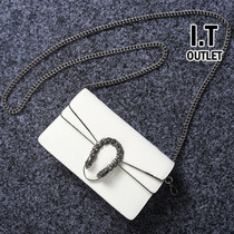 Hong Kong leather fonck2022 new high-quality texture niche this years popular trendy crossbody chain bag women