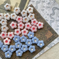 Imported Czech beads 11mm five-petal flower DIY handmade jewelry bead accessories materials
