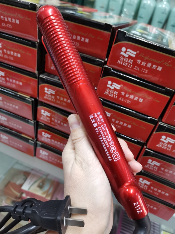 Genuine Jindeli Electric Splint 125 105D Hand-Rolled Straight Plate Curved Straight Dual-Use Ion Plate Does Not Hurt the Hair Dormitory