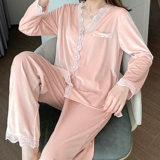 Бархатная зимняя пижама, демисезонный сексуальный лонгслив, комплект, коллекция 2022