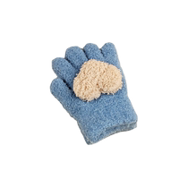 Baby Baby Childrens Plush Gloves Girls Winter Boys 2023 New Cute Boys Girls 1-8 Years Old 3 Years Old