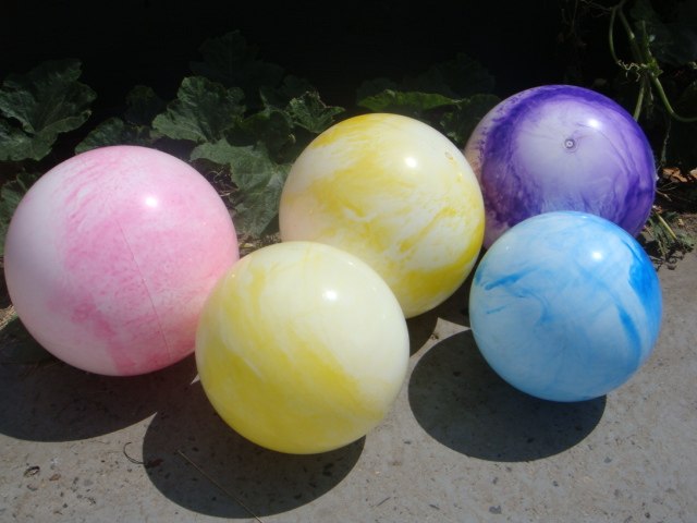 Big Numbers Inflatable Leather Ball Playground Swimming Pool Nursery School Shooting Leather Ball Thicken 40cm Cloud Carnivals Stars Empty Ball Toys