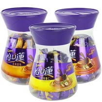 Yikou Lian candy Toffee chocolate sandwich candy 318g canned gift box Wedding candy