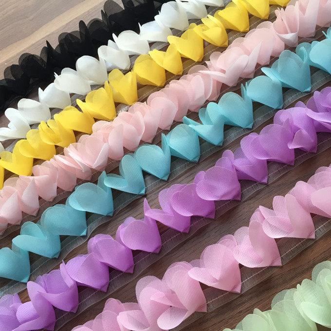 Boutique Multicolored Solid Snowspun Lace Clothing Hair Accessories Shoes Doll Clothing Skirt Hem Belt Lace accessories