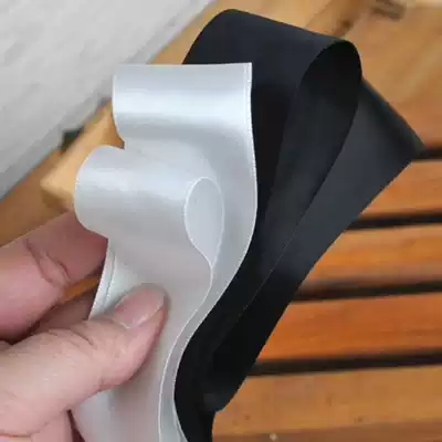 Original three top brand 4CM wide black and white high quality double-sided Ribbon Silk Belt clothing hair accessories ribbon accessories