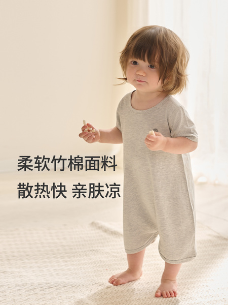 Nest Designs婴儿短袖连体衣春夏新生儿衣服宝宝包屁衣哈衣爬服 — 2
