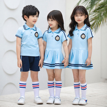 Primary school uniform Summer uniform First grade class uniform Kindergarten garden uniform Childrens graduation photo College style performance suit suit