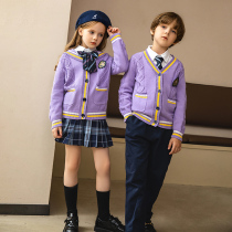 Kindergarten clothing spring and autumn 2021 new children's sports suit school uniform custom primary school class clothing autumn and winter