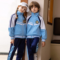 Kindergarten clothing 2021 spring and autumn clothing academic style children's cotton class clothing sports meeting clothing primary school uniform set