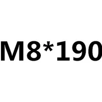 Светлый желтый M8*190 Натуральный цвет из нержавеющей стали
