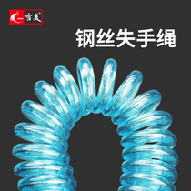 Gill steel wire lost hand rope hanging fishing solid fishing rod telescopic rope with buckle multifunctional fishing gear fishing supplies