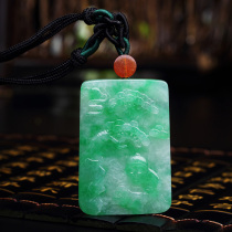 1 Veteran emerald Myanmar a goods jade bracelet Jade Buddha Pendant Jade Buddha Pendant Necklace Bracelet Safe button ring Custom