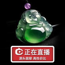 1 Veteran emerald Myanmar a goods jade bracelet Jade Buddha Pendant Jade Buddha Pendant Necklace Bracelet Safe button ring Custom