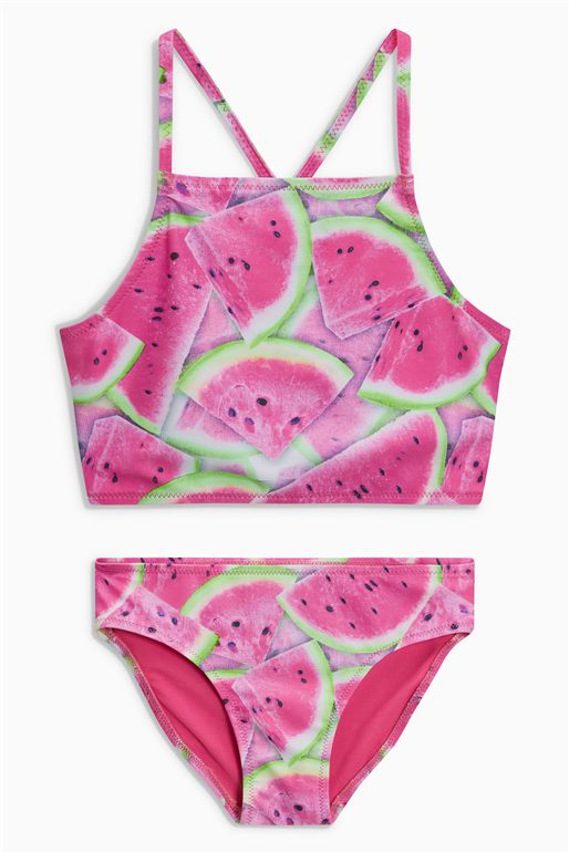 n * ext Xác thực điểm m m tay áo ngắn chia áo tắm bikini chống nắng UPF50 bikini trẻ em