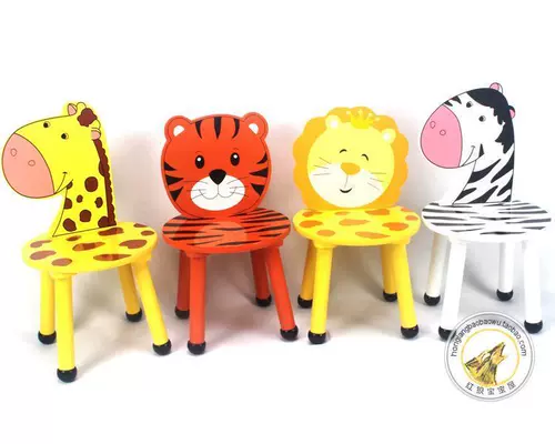 Качественное экологичное детское мультяшное кресло для раннего возраста из натурального дерева для детского сада