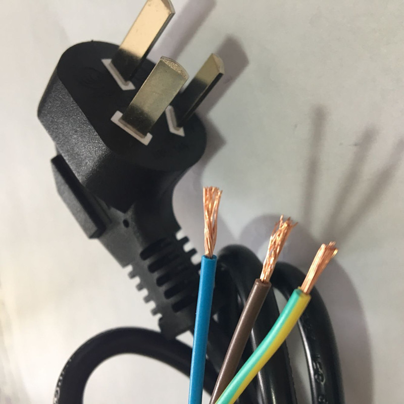 National Label certified pure copper power cord 3-core wire 3 * 0 75 square three-hole plug line factory price direct-Taobao