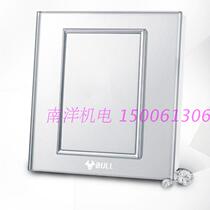 Bulls Switch Socket High Crystal Glass Switch Panel Full Moon Silver Blank Panel G22B101 Whiteboard