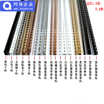 Clothing store upper wall back panel combination wall cabinet black white paint AA column T Post AA bar display stand