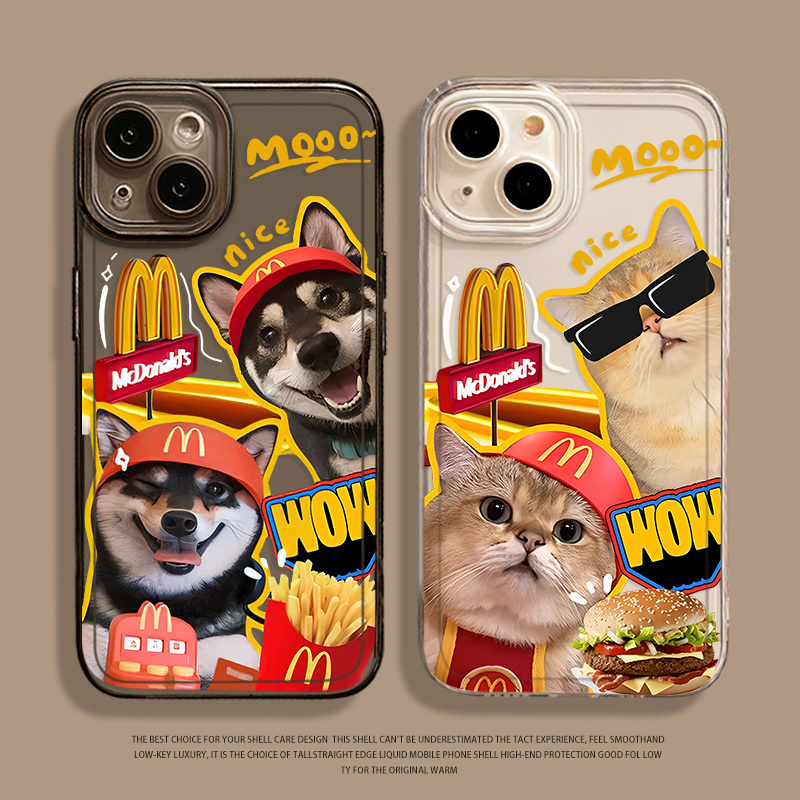 Cute Maimen Dog and Cat Phone Case Suitable for iPhone 16 Pro Max, 14, 13, 12 Mini, 11, New Models, 17, Shiba Inu, Xs, French Fries, Xr, Burger, Plus, Transparent Cute Maimen Dog and Cat Phone Case Suitable for iPhone 16 Pro Max, 14, 13, 12 Mini, 11, New Models, 17, Shiba Inu, Xs, French Fries, Xr, Burger, Plus, Transparent