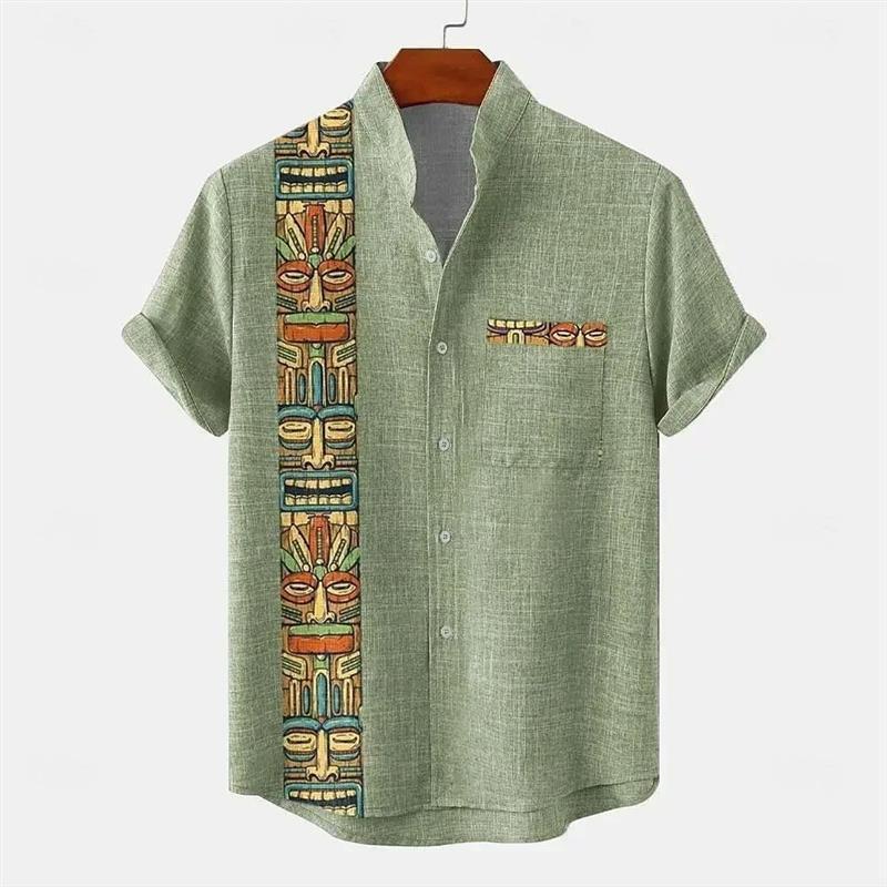 3D Printed Jacquard Loose Casual Shirt3D Printed Jacquard Loose Casual Shirt