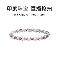 Daoming Indian Jewelry Show Snatched India Wire Red Bauer Mother Green Sapphire Royal Collection Class Color Treasure