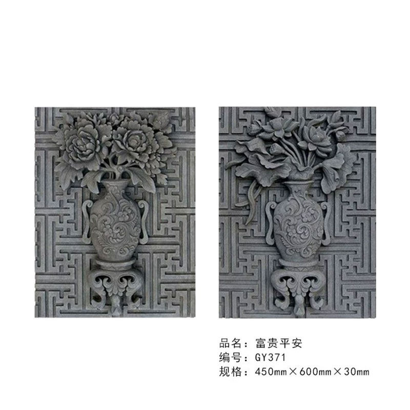组合砖雕中式花灯笼狮子绣球图案浮雕古建庭院大门装饰马头墙挂件有哪些文化寓意？-砖雕-淘宝好物网