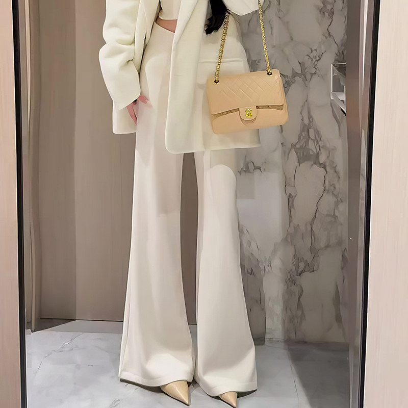 香钻高腰显瘦白色裤子女2025夏季新款:🔥时髦百搭,显腿长的秘密武器!👗-大码裤装-淘宝好物网