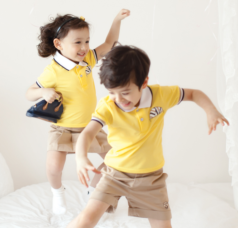 Đồng phục trường đặt hàng mẫu giáo cotton áo thun thể thao sân vườn phiên bản tiếng Hàn của đồng phục tiểu học và trung học trang phục hợp xướng bexinhshop shop