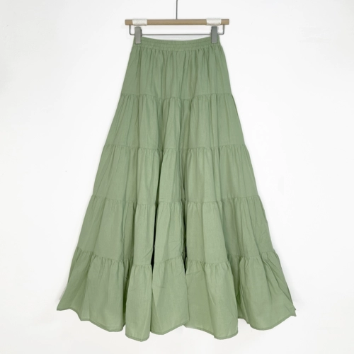 Хлопковая модная цветная летняя большая юбка в складку, по фигуре