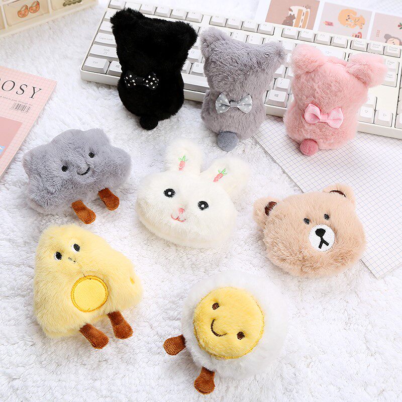 Self-heating plush hand warmer egg warmer egg replacement core mini portable primary school student holding portable cute hand warmer eggshell