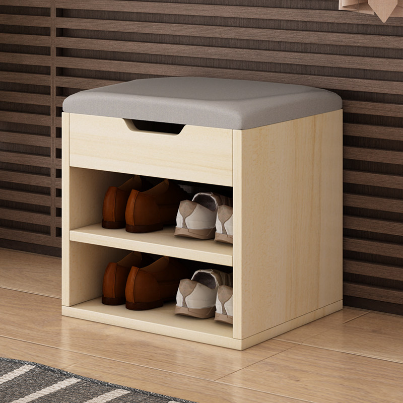 Shoes-changing seat cabinet Shoe cabinet stool integrated shoe stool style small shoe rack doorway starter sturdy and durable chair storage stool