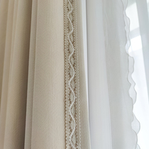 Curtains French lace side curtains bay window accessories accessories decorative edge wide edge stitching water-soluble embroidery M-514