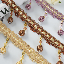 Curtain tendon beads modern lace decorative lace curtain accessories accessories hanging beads side splicing lace H-56