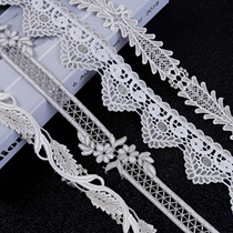 Curtain lace accessories Internet celebrity style French side patchwork gold thread water-soluble embroidery standing edge light luxury flowers M-285