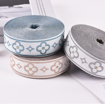 Sofa cushion pillow decorative lace curtains jacquard webbing splicing accessories lace clothing belt 3F9