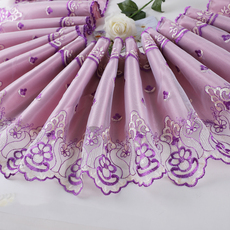 Кружевная кайма 蕾丝花边网纱刺绣裙摆衣边桌边床边沙发边手工制作30公分菠萝花