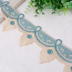 Curtain Lace, Water-Soluble Edge, Leaf Edge, Sofa Accessories, Decorative Edge, Wide Edge, Pillow Edge, Embroidered Edge S-085