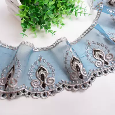 Lace lace mesh embroidery skirt hemming bed edge handmade accessories Curtain lace 12 cm M-155