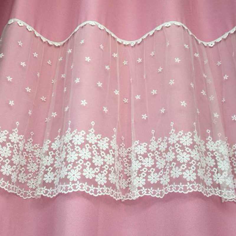 Lace lace net flower skirt sofa curtain DIY clothing accessories embroidery fabric width 45cm