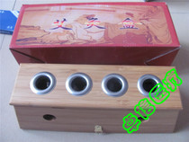 Split bamboo three-four-hole moxibustion box moxibustion frame moxibustion frame Warm moxibustion box moxa Special