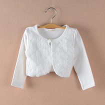 Baby coat spring and autumn pure cotton thin section baby girl shawl childrens waistcoat princess short assembly skirt outer wear 1 year old 6