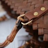 Соломенная бамбуковая сумка через плечо